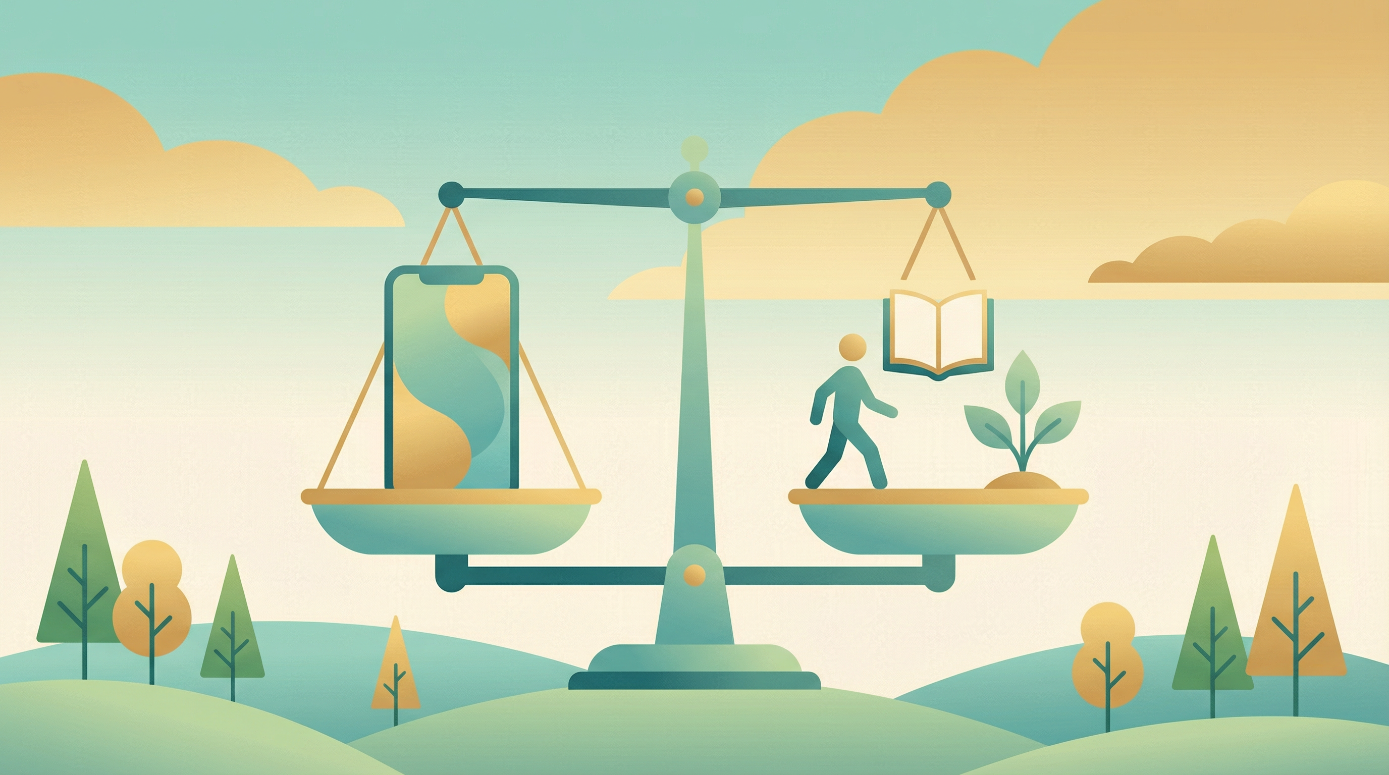 Reduce screen time without blocking apps